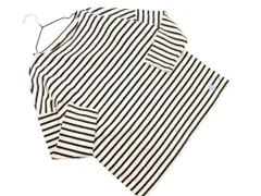 ORCIVAL オーシバル ボートネック ボーダー カットソー size1/アイボリーx黒 ■◇ レディース