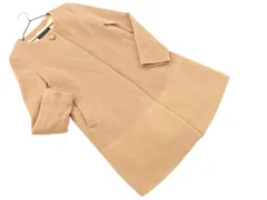 UNTITLED アンタイトル ウール混 ノーカラー コート size1/ベージュ ◇■ レディース