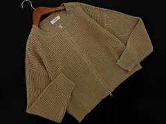 Techichi テチチ フルジップ ニット カーディガン sizeF/ベージュ ◇■ レディース