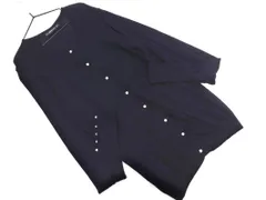 ZARA ザラ パールボタン カーディガン sizeS/紺 ◇■ レディース