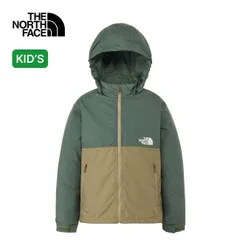 【新品】THE NORTH FACE ノースフェイス コンパクトジャケット【キッズ】 NPJ22510 ダックグリーン×クラシックカーキ