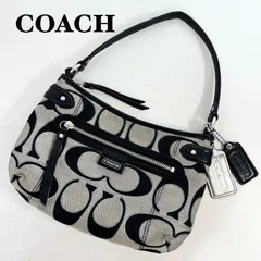 【中古】COACH コーチ シグネチャー ショルダーバッグ ハンドバッグ 布製 肩掛け バッグ カバン