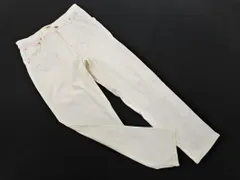 DMG ドミンゴ テーパード デニムパンツ sizeL/オフホワイト ■■ レディース