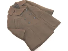 UNIQLO +J ユニクロ ジルサンダー ウール混 ダブルボタン コート sizeM/茶 ◇■ レディースのサムネイル