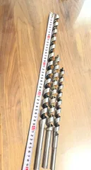 木工用ドリルビット 18mm×2本（長さ違い）15mm 3本セット 中古 ドリルビット 工具 まとめ売り 現状渡し TOOL-05