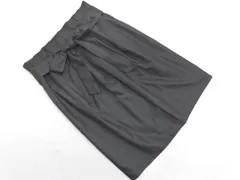 新品 UNTITLED アンタイトル ウエストリボン付き スカート size2/黒 ◇■ レディース