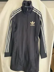 アディダス 3本線 ロング トラックジャージ ブラック