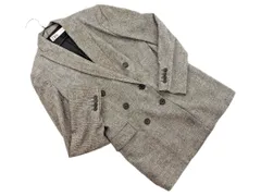 ZARA ザラ チェック ピークドラペル テーラード ジャケット sizeXS/グレー ◇■ レディース