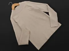 GLOBAL WORK グローバルワーク リブ ハイネック ニット セーター sizeM/ベージュ ◇■ レディース