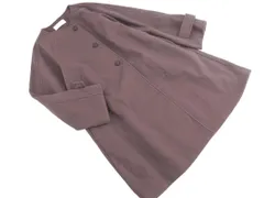 chocol raffine robe ショコラフィネローブ ノーカラー コート sizeF/紫 ◇■ レディースのサムネイル