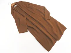 nano universe ナノユニバース ウール混 ショール ロング カーディガン sizeF/茶 ◇■ レディース