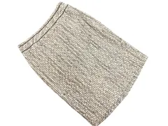 INDIVI インディヴィ タイト スカート size36/黒ｘ白 ◇■ レディース