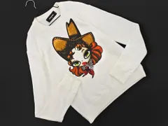 Dsquared2 ディースクエアード 裏起毛 プリント トレーナー スウェット sizeS/白 ◇■ レディース