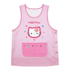 【ハローキティ ピンク 41268】 エプロン 大きいサイズ レディース LL～3L 3L～4L 保育士 大人 サンリオ キャラクター ラン型 サイドボタン おしゃれ かわいい 可愛い 大人用 女子 かぷるだけ クロミ キティ 犬柄