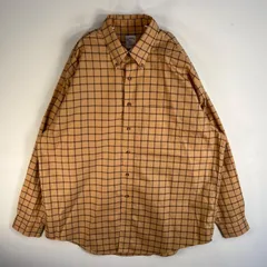 古着 ブルックスブラザーズ Brooks Brothers 長袖シャツ チェック 胸ポケ 346 XL  ブラウン系 マルチカラー メンズ
