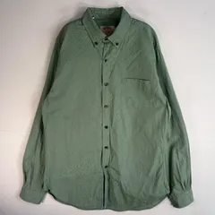 古着 ブルックスブラザーズ Brooks Brothers 長袖シャツ 胸ポケ ボタンダウン SLIM M  グリーン系 ストライプ メンズ