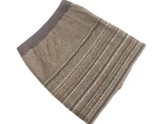 23区 大きいサイズ ウール混 ツイード タイト スカート size46/黒ｘベージュ ◇■ レディース