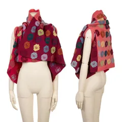 コムデギャルソンCOMME des GARCONS フローラル刺繍ラップカーディガン マルチM位