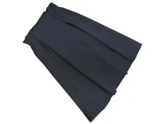 MACKINTOSH PHILOSOPHY マッキントッシュフィロソフィー タック スカート size36/紺 ■■ レディース