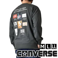 コンバース スウェットトレーナー 《48スミクロ》新品 未使用 CONVERSE メンズ 選べる2型 フォト柄 刺繍柄 ミニ裏毛【D8C】【ゆうパケット】ファッション メンズ M L LL 春