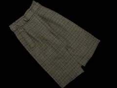 Rope Picnic ロペピクニック グレンチェック タイト スカート size36/グレー ◇■ レディース