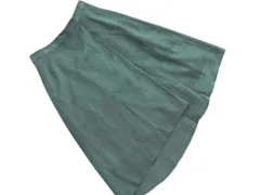 COUP DE CHANCE クードシャンス スウェード調 スカート size34/緑 ◇■ レディース