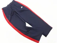 adidas アディダス ロゴ 刺繍 サイドライン トラック パンツ sizeL/紺 ■■ メンズ