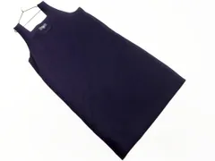 MIKIHOUSE ミキハウス mum ロゴ 刺繍 ジャンパー スカート sizeM L/紺 ◇■ レディース