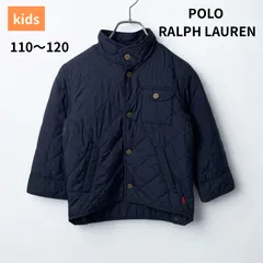 【即納】ポロラルフローレン キッズ キルティングジャケット ネイビー 110 120 韓国古着