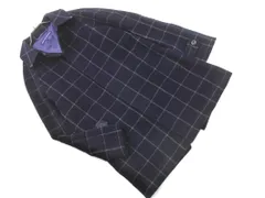 green label relaxing グリーンレーベルリラクシング ユナイテッドアローズ ウール混 グラフチェック ジャケット sizeM/紺 ◇■ メンズ