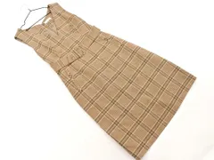 any SiS エニィスィス チェック ベルト付き ワンピース size2/茶 ◇■ レディース