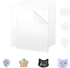 【在庫処分】流砂型 PPシート レジン プラシート DIYプラシート 任意の形 流砂シーリングフィルム シェイカーモールド かわいい 手作りプラバン プラ板 シェイカーモールド 流砂型専用 14.8cm×10.5cm 厚さ0.25 mm 10枚セット