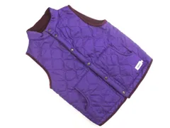 ARMEN アーメン リバーシブル 中綿 ベスト size0/紫ｘ茶 ◇■ レディース