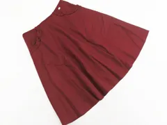 M S GRACY エムズグレイシー ウール混 Aライン 台形 スカート size38/ボルドー ◇■ レディース