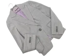 INDIVI インディヴィ チェック テーラード ジャケット size38/グレー ■■ レディース