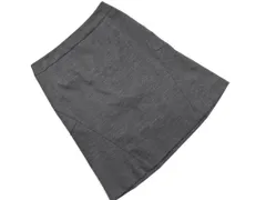 UNTITLED アンタイトル ウール100% Aライン 台形 スカート size2/グレー ◇■ レディース