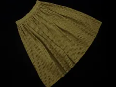AG by aquagirl エージーバイアクアガール カットワークレース フレア スカート sizeM/カーキ ■■ レディース