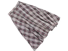 chocol raffine robe ショコラフィネローブ チェック ロング スカート sizeF/チャコールｘオフホワイトｘ赤 ◇■ レディース