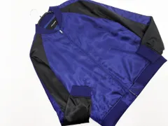 nano universe ナノユニバース ブルゾン ジャケット 紺ｘ黒 ◇■ メンズ