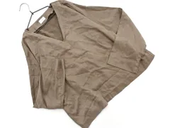 URBAN RESEARCH DOORS アーバンリサーチドアーズ スウェード調 Vネック ブラウス シャツ sizeONE/モカ ◇■ レディース