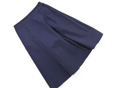 LANVIN ランバン タック スカート size36/濃紺 ◇■ レディースのサムネイル