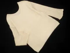 AZUL BY MOUSSY アズールバイマウジー 透かし編み 切替 ニット セーター sizeM/オフホワイト ◇■ レディース
