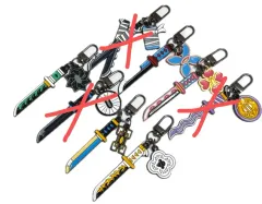 (再入荷) 鬼滅の刃 我妻 善逸/義勇/時透 無一郎/実弥/甘露寺 蜜璃 日輪刀キーホルダー