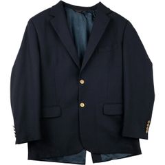 ポロラルフローレン コットン 紺ブレザー ネイビージャケット 38