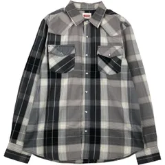 古着 リーバイス Levi's MODERN チェック柄 長袖 ウエスタンシャツ メンズM相当/eaa614746