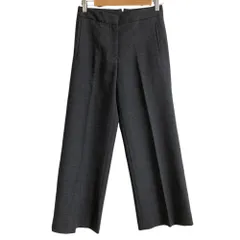 美品 INCOTEX インコテックス ストレッチ ウール スラックス ストレート パンツ サイズ36 グレー レディース 古着 中古 USED