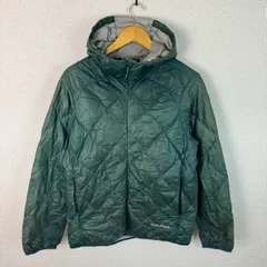 mont-bell モンベル ダウンジャケット キルティング ダークグリーン Lサイズ  古着 アウトドア ストリート