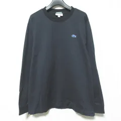 美品 LACOSTE ラコステ 長袖 Tシャツ カットソー TH212PM サイズS ネイビー メンズ 古着 中古 USED