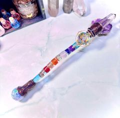 デンドリ・ゴールデンヒーラー・虹入りホワイトフローライト - メルカリ