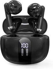 【バランス豊かな臨場感サウンド】ワイヤレスイヤホン Bluetooth イヤホン Bluetooth5.4 Hi-Fi 音質 瞬間接続 AAC ダブルマイク ENCノイズキャンセリング CVC8.0ハンズフリー通話 LED表示 長時間再生 超軽量設計 小型